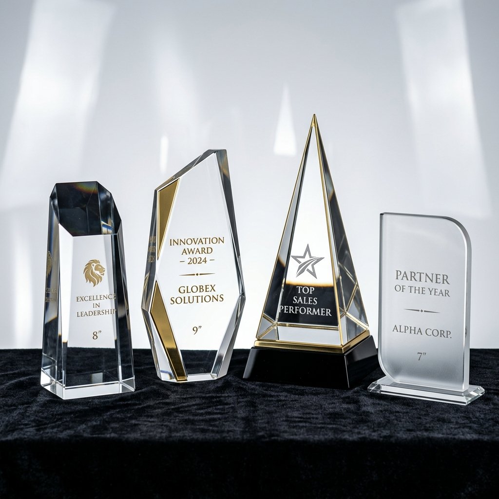 Crystal Trophies Manufacturer India